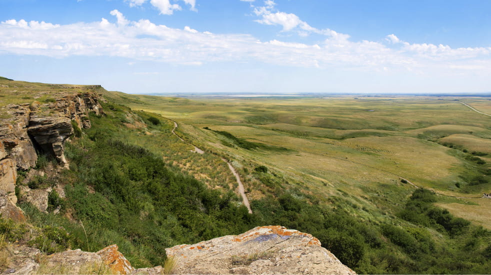 Head-Smashed-In Buffalo Jump World Heritage Site Canada